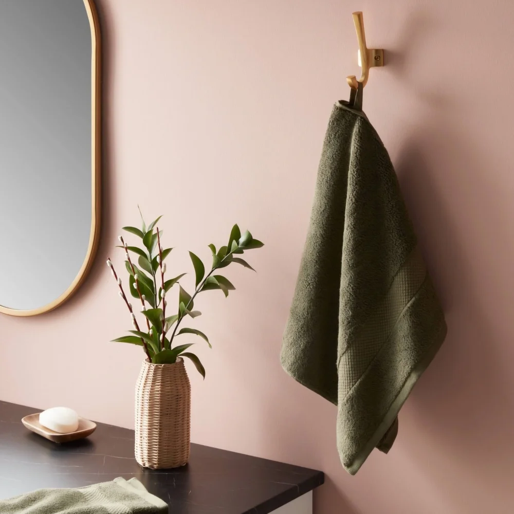 Threshold Olive Green Hand Towels